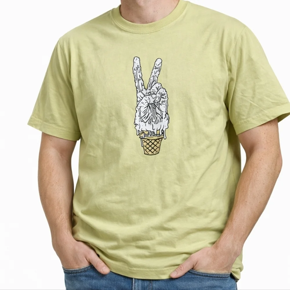 ICE CREAM MEN CUP TEE (YELLOW) SZ LARGE - Picture 4 of 7